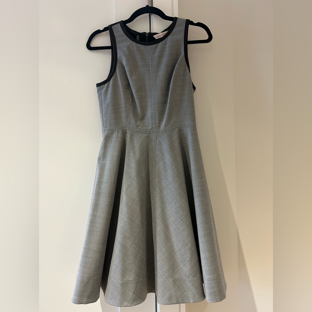 Rebecca Taylor Gray Sleeveless A-Line Mini Dress